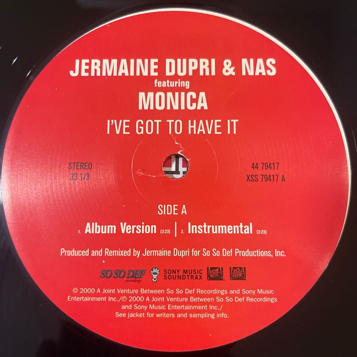JERMAINE DUPRI & NAS/MONICA/I'VE GOT TO HAVE IT//Da Brat/Missy Elliott & Jermaine Dupri/That's What I'm Looking For/中古/レコード_画像3