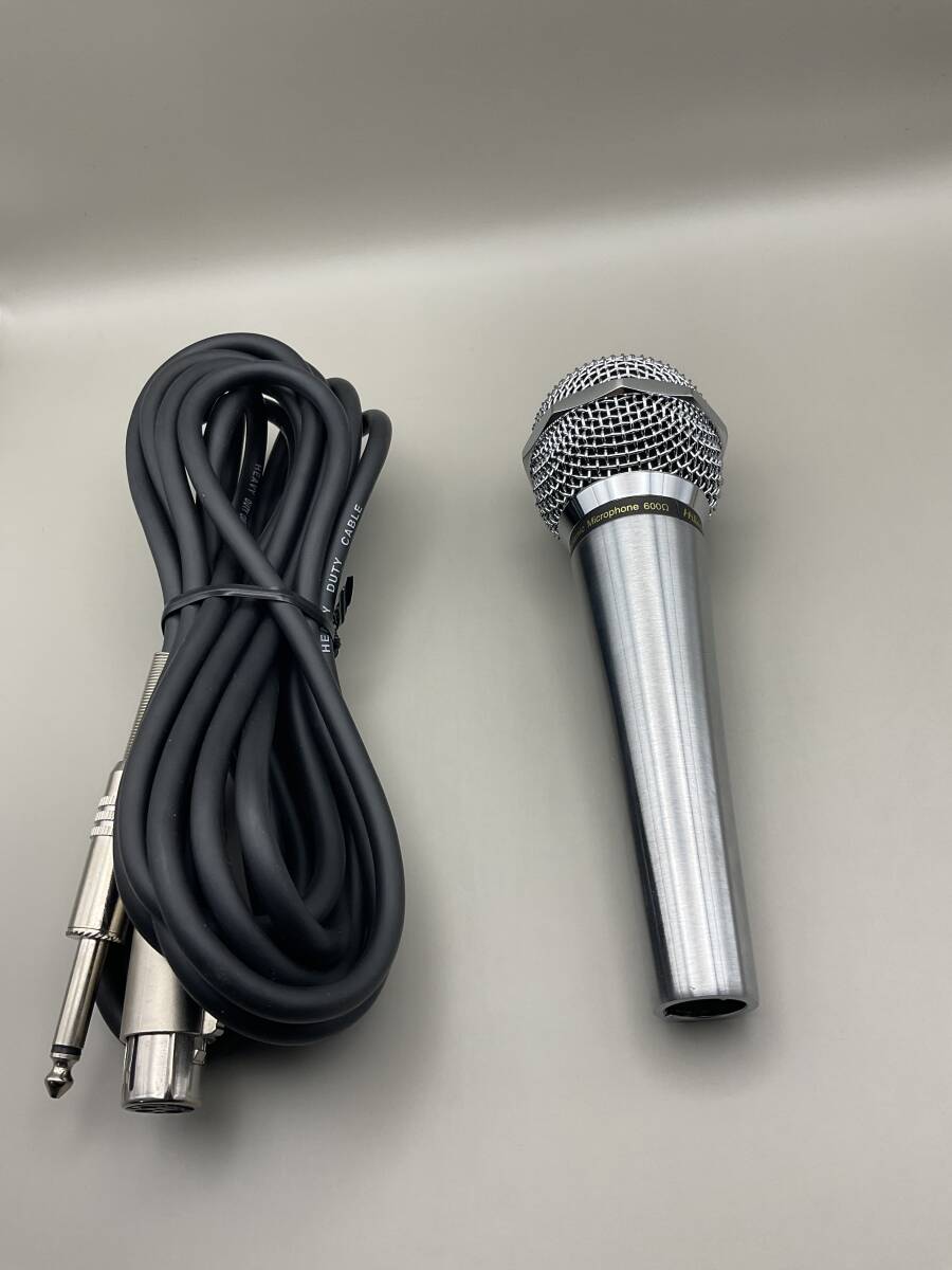 Hitech KNT-201 Dynamic Microphone 600Ω 未使用 動作確認済み ダイナミックマイク 配信 カラオケ 収録の画像2