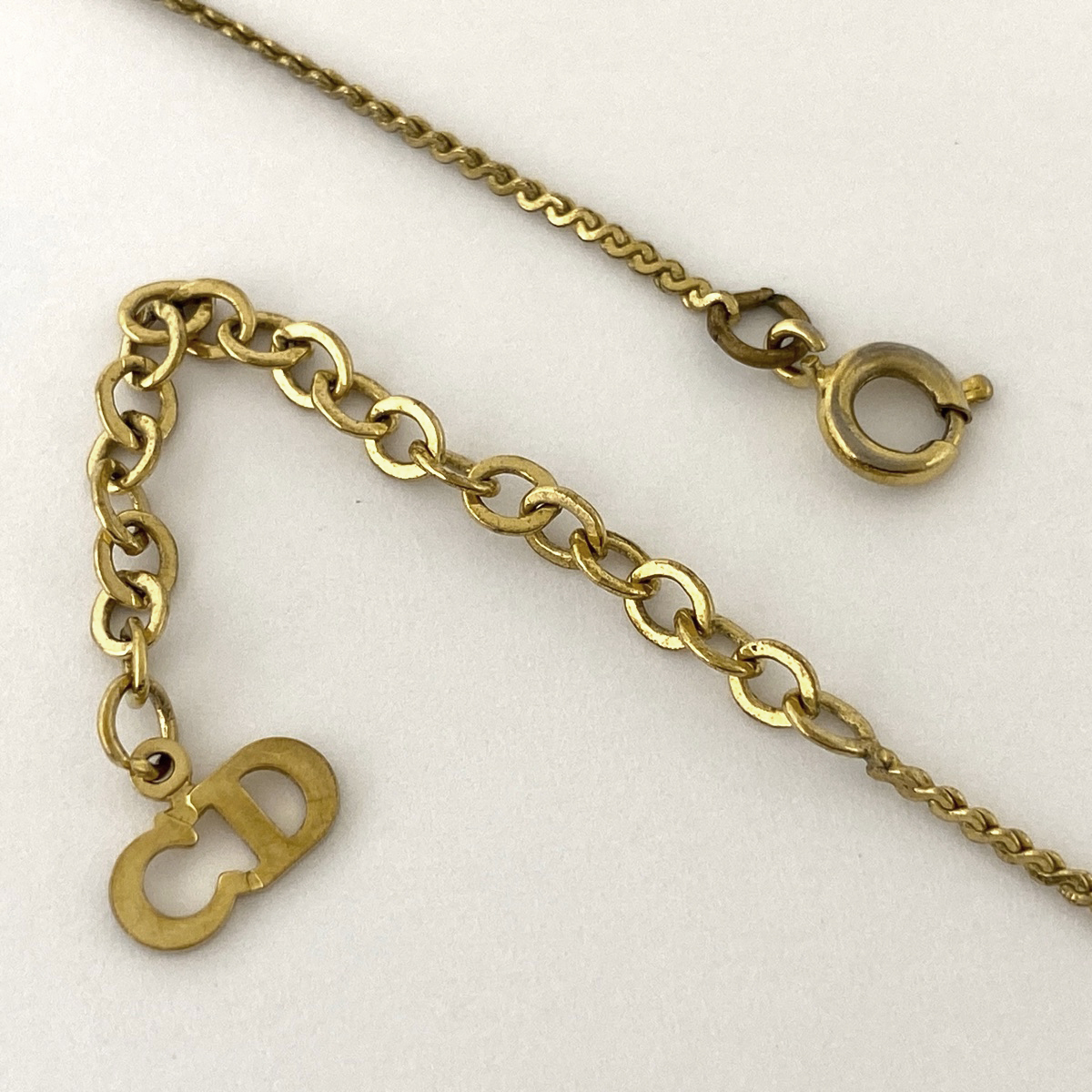 速くおよび自由な クリスチャンディオール 6738円 Christian ラインストーン Dior ネックレス(トップつき)