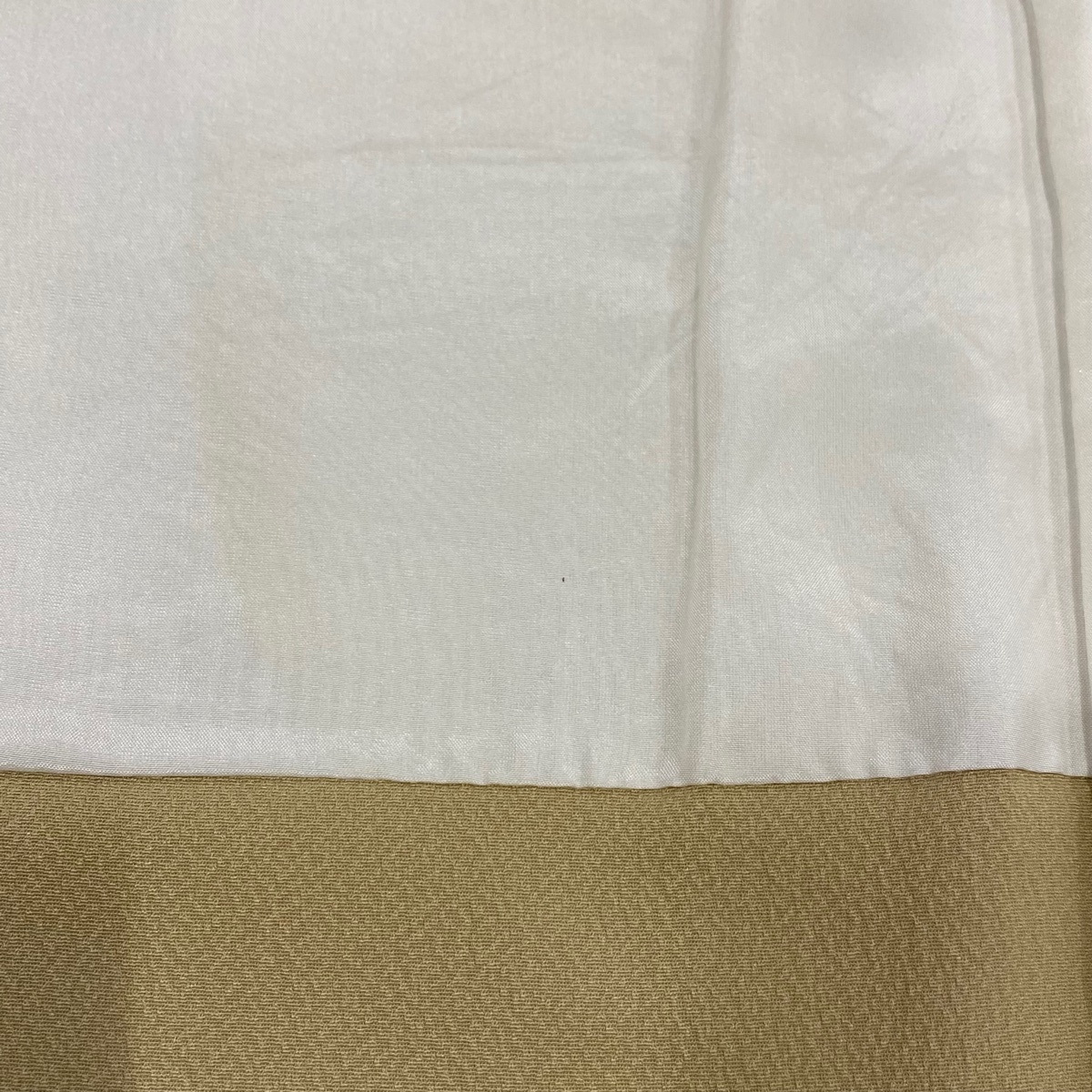 tsukesage length 157cm sleeve length 66cm M.. writing embroidery beige silk preeminence goods [ used ]