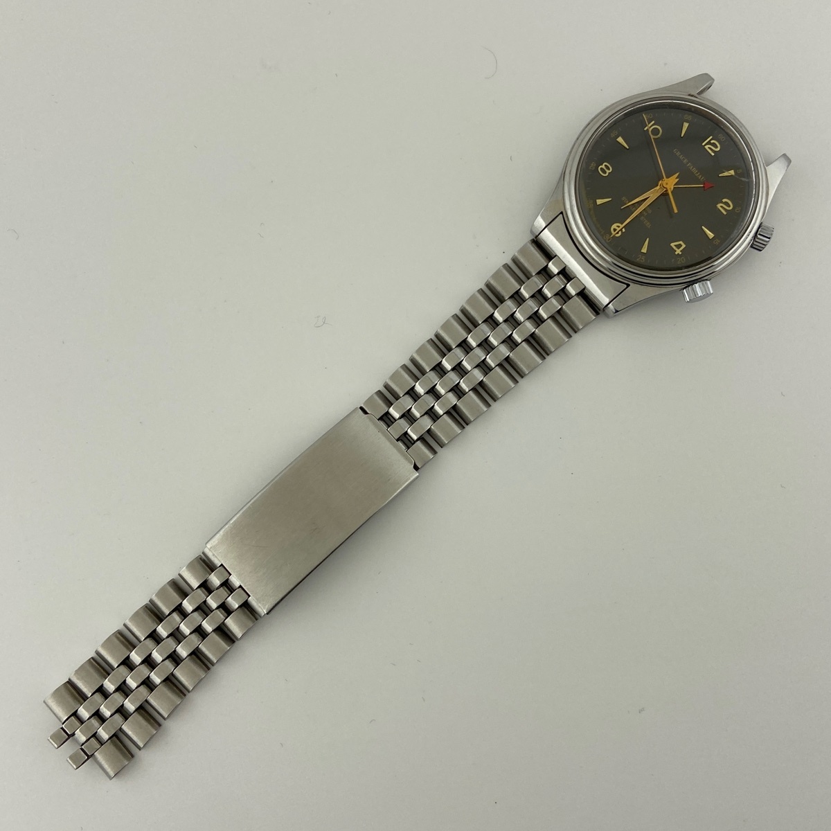 【ジャンク品】GRACE FABLIAU クラシカル アラーム 18石 腕時計 手巻き 【中古】の画像2