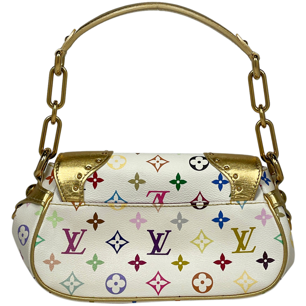 ルイ・ヴィトン Louis Vuitton マリリン 手提げ ショルダーバッグ モノグラムマルチカラー ブロン(ホワイト) M40206 レディース 【中古】_バイセル 14172_3