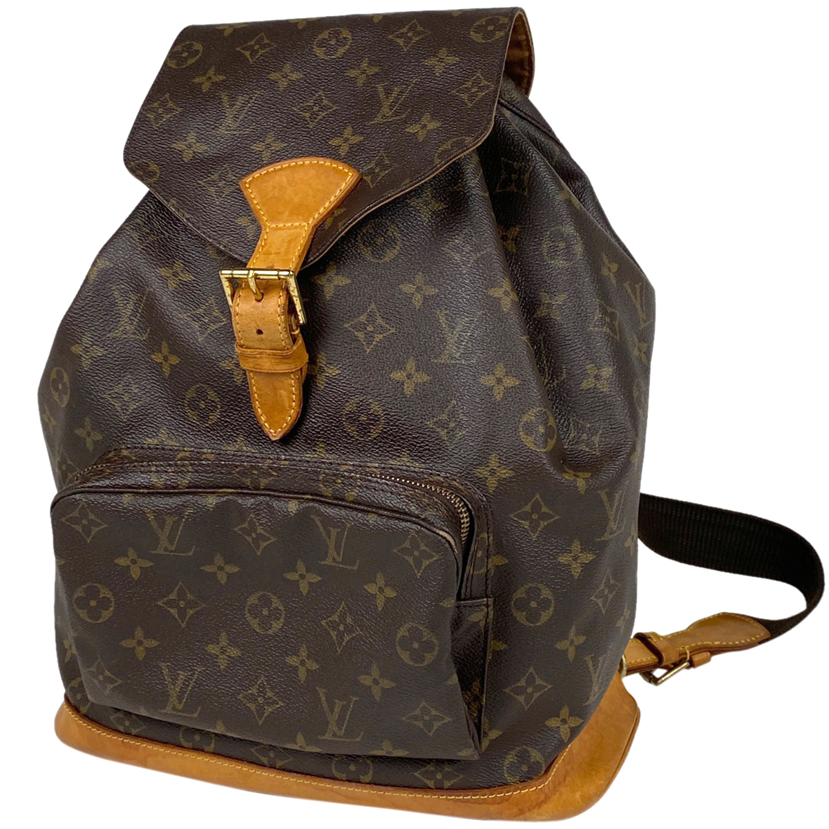 ルイ・ヴィトン Louis Vuitton モンスリ GM バックパック デイパック リュック モノグラム ブラウン M51135 レディース 【中古】_バイセル 14177_1