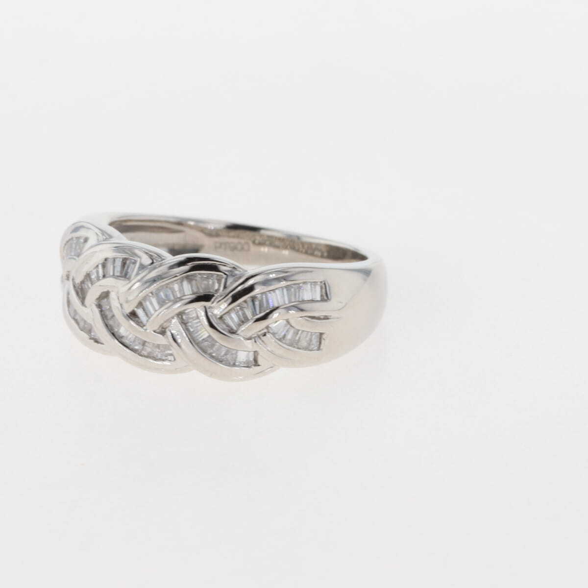 メレダイヤ デザインリング プラチナ 指輪 リング 13号 Pt900 ダイヤモンド レディース 【中古】_バイセル 14157_2