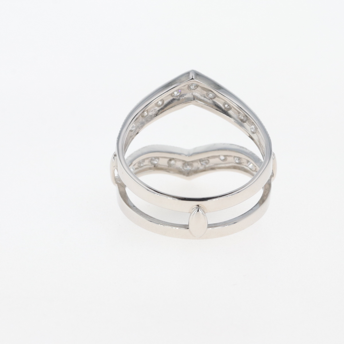 メレダイヤ デザインリング プラチナ 指輪 リング 13号 Pt900 ダイヤモンド レディース 【中古】_バイセル 14157_5