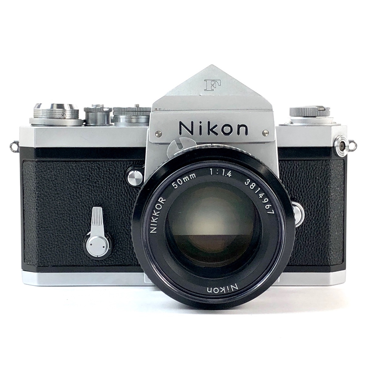 ニコン Nikon F アイレベル シルバー + NIKKOR 50mm F1.4 非Ai フィルム マニュアルフォーカス 一眼レフカメラ 【中古】の画像1