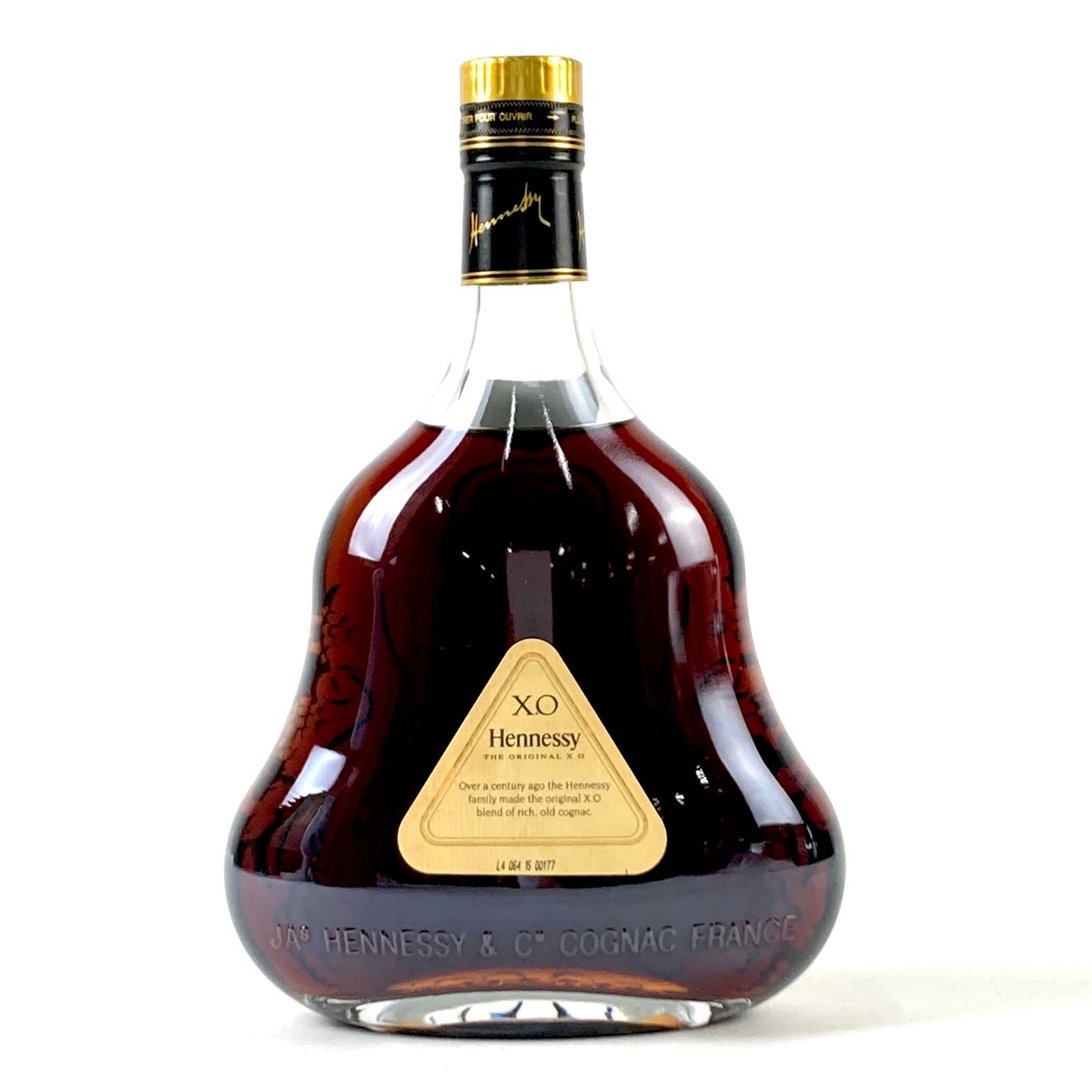 ヘネシー Hennessy XO 金キャップ クリアボトル 700ml ブランデー コニャック 【古酒】の画像3