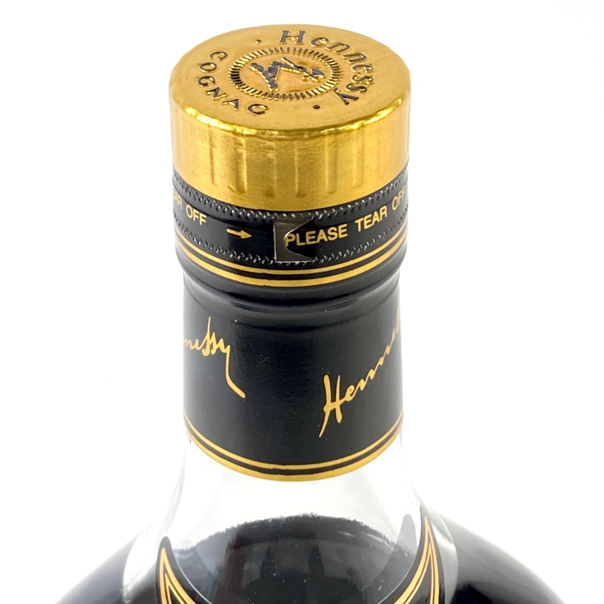 ヘネシー Hennessy XO 金キャップ クリアボトル 700ml ブランデー コニャック 【古酒】の画像2