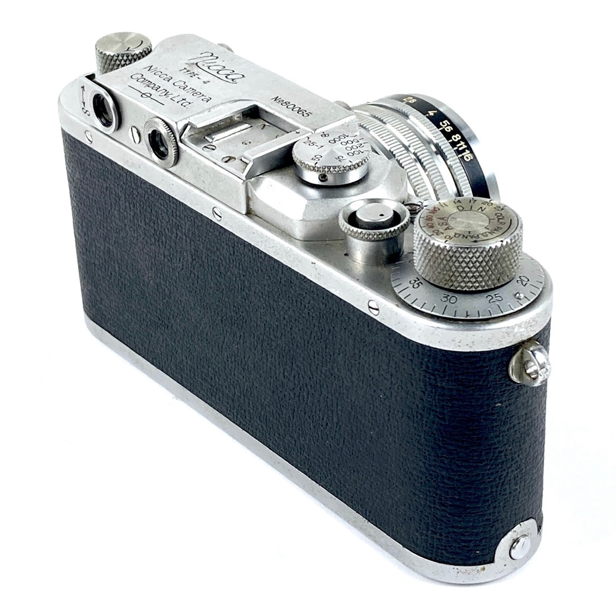 ニッカ NICCA TYPE-4 + ニコン NIKKOR-H.C 5cm F2 Lマウント L39［ジャンク品］ フィルム レンジファインダーカメラ 【中古】の画像3