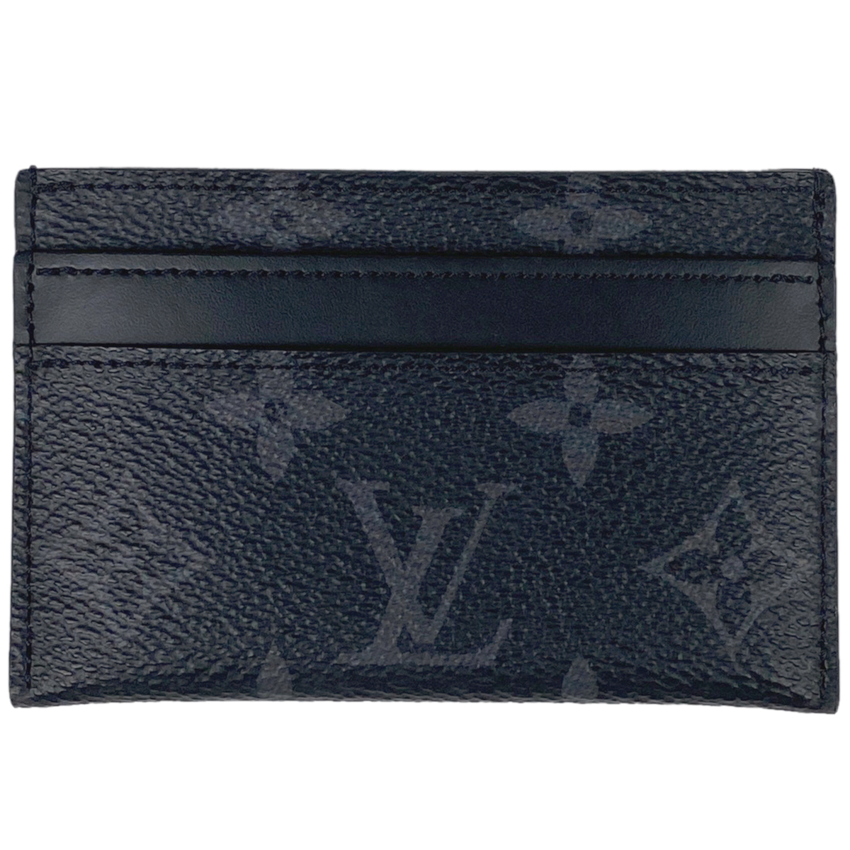 ルイ・ヴィトン Louis Vuitton ポルト カルト ダブル カード入れ カードケース モノグラムエクリプス ブラック M62170 メンズ 【中古】_バイセル 14187_1