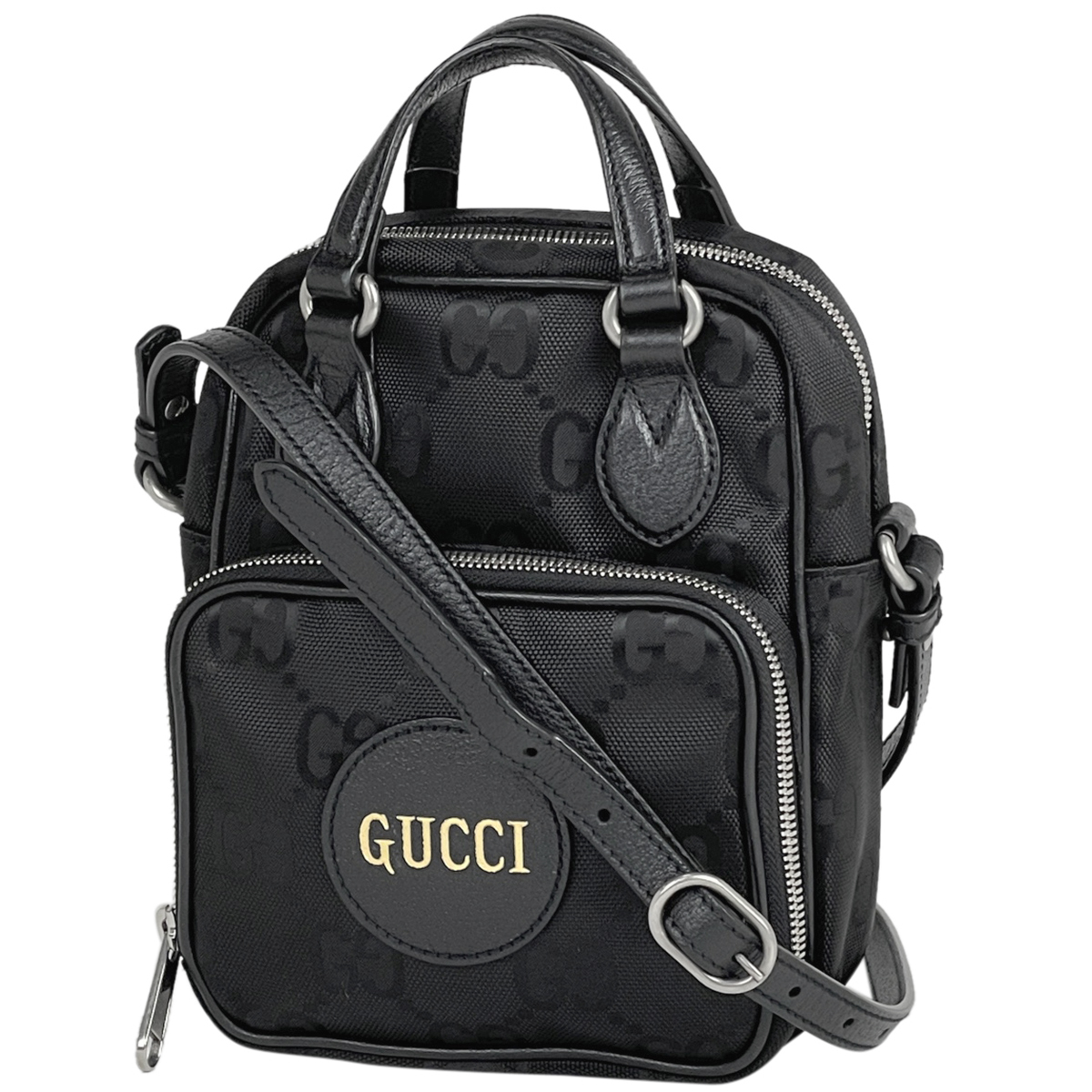 【在庫一掃】 グッチ GUCCI オフ ザ グリッド ショルダーバッグ GG柄 ナイロン ブラック 625850 レディース 【中古】_バイセル 14172_1