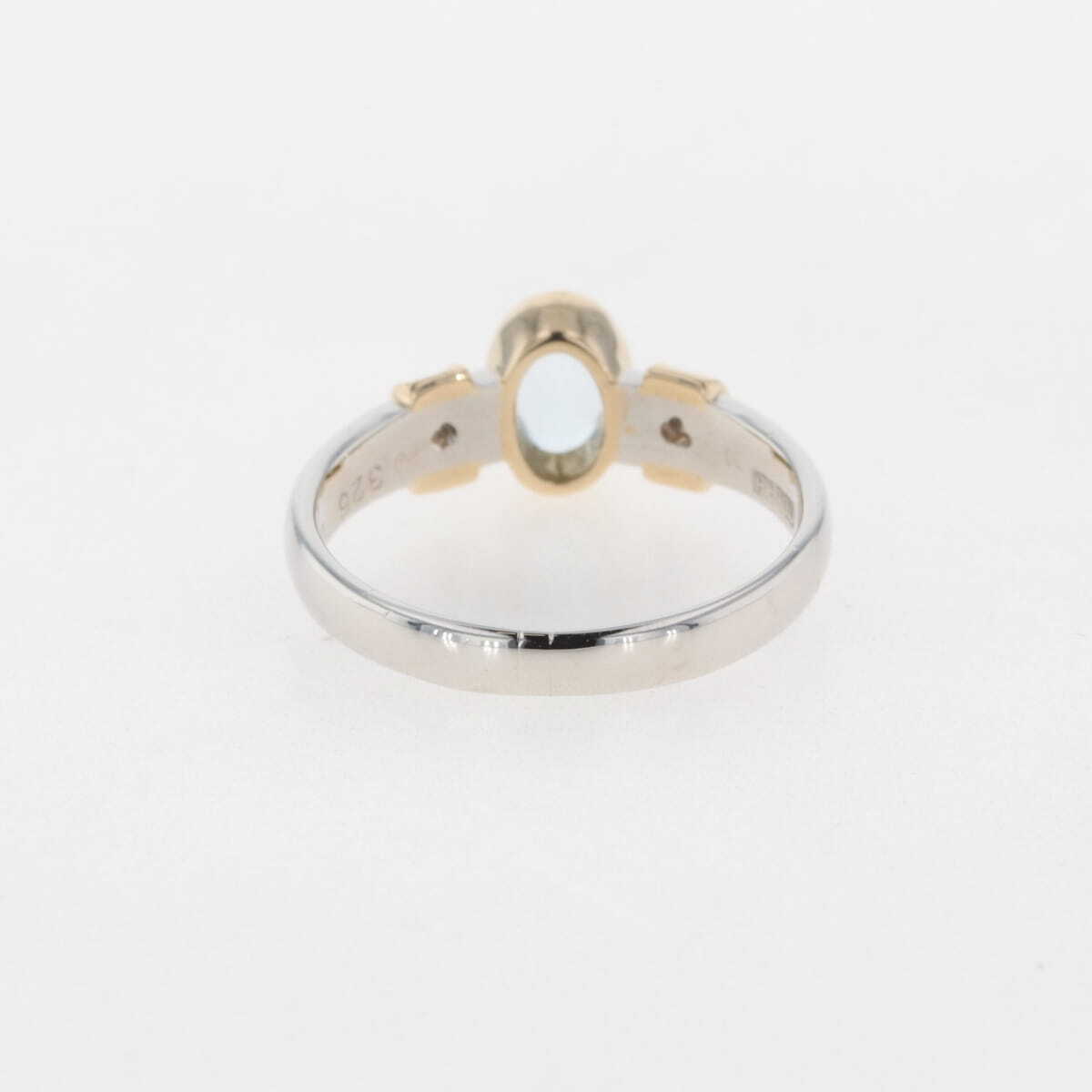  аквамарин te The Yinling g платина YG желтое золото кольцо mere кольцо с бриллиантом 10.5 номер Pt900 K18 женский [ б/у ]