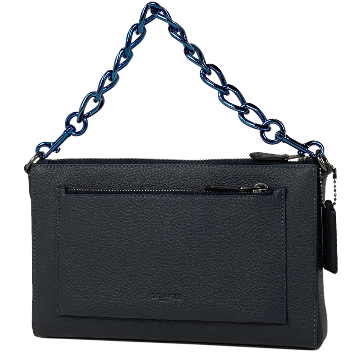 コーチ COACH ホールデン クロスボディ 2WAY ショルダーバッグ ハンドバッグ レザー ネイビー CE682 レディース 【中古】