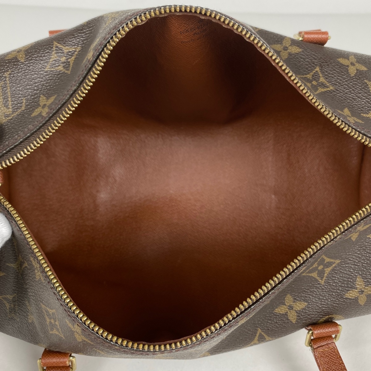 ルイ・ヴィトン Louis Vuitton パピヨン 30 バレルバッグ 筒型 旧旧型 ハンドバッグ モノグラム ブラウン M51365 レディース 【中古】_バイセル 14173_7