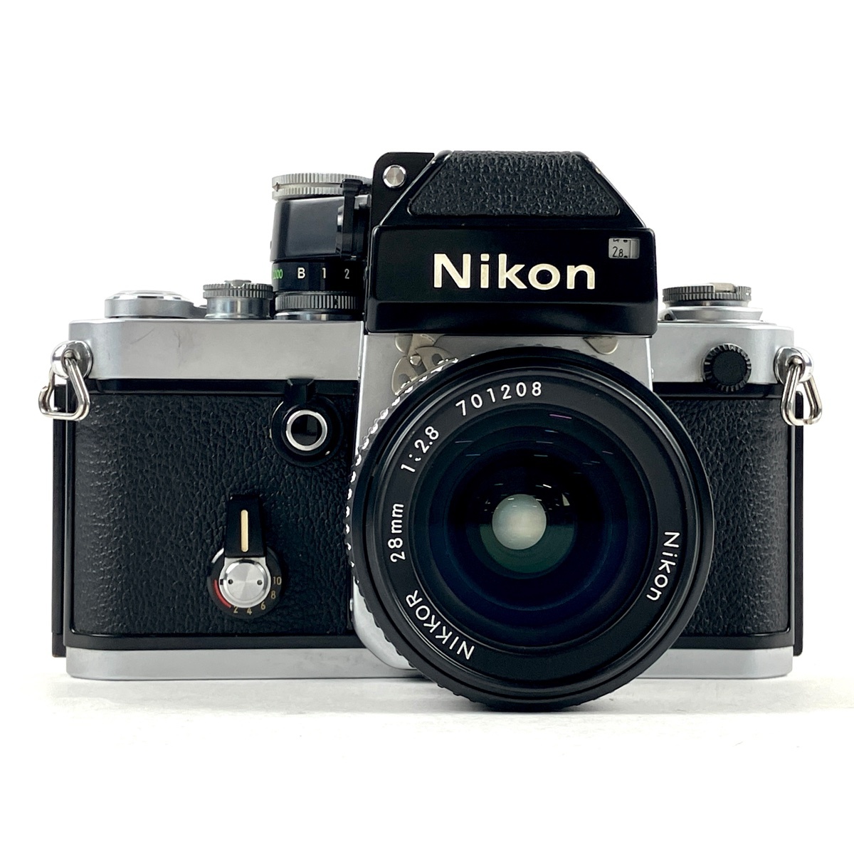 ニコン Nikon F2 フォトミック シルバー + Ai-S NIKKOR 28mm F2.8 フィルム マニュアルフォーカス 一眼レフカメラ 【中古】の画像1