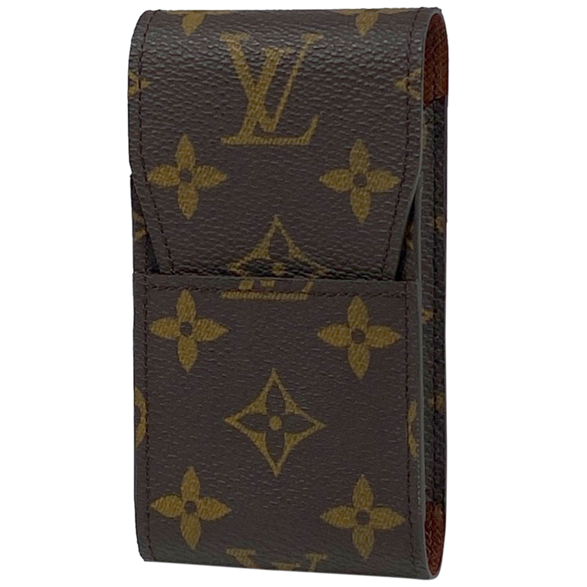 ルイ・ヴィトン Louis Vuitton エテュイ シガレット タバコケース シガレットケース モノグラム ブラウン M63024 レディース 【中古】_バイセル 14217_1