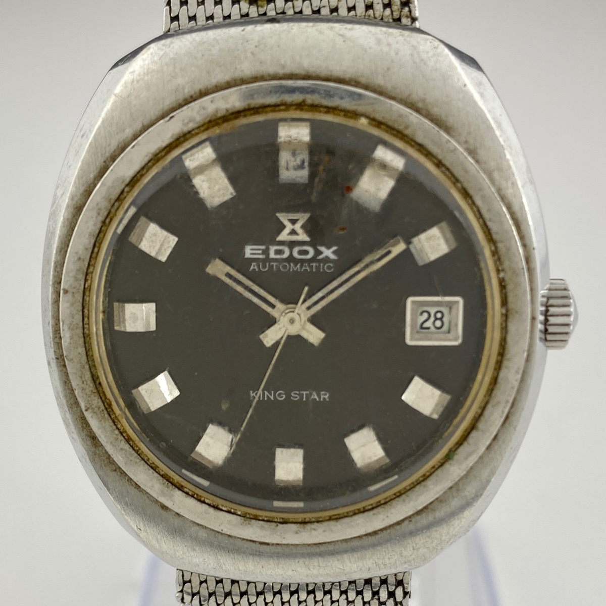 【ジャンク品】 エドックス EDOX キングスター 腕時計 SS 自動巻き 【中古】の画像1