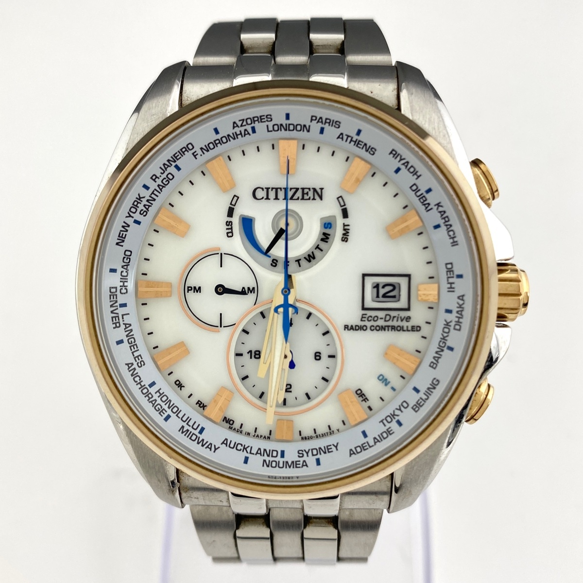 【ジャンク品】 シチズン CITIZEN アテッサ ダブルダイレクトフライト 腕時計 SS ソーラー 【中古】_バイセル 14150_2