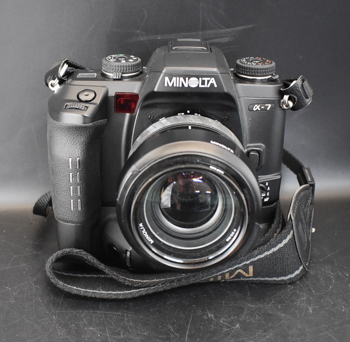 F4-47　MINOLTA ミノルタ a-7 フィルムカメラ レンズ AF ZOOM 35-105mm 1:3.5(22)-4.5 保管品