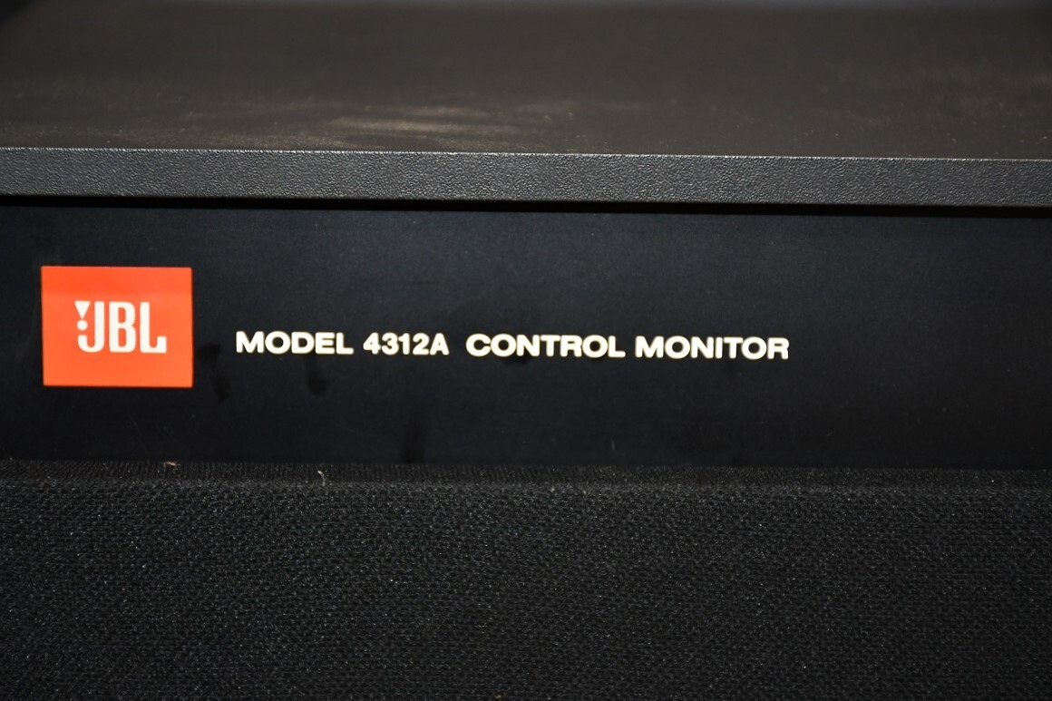 NY4-230【現状品】JBL　 4312A　 CONTROL MONITOR　 ペアスピーカー 　スピーカー　 音響機器 　オーディオ機器　 音出し確認済み　中古品