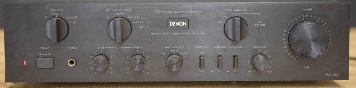 YKK4-20 現状品 DENON デノン デンオン PMA-930 プリメインアンプ オーディオ機器 音響機器 アンプ 音出し確認済_画像1