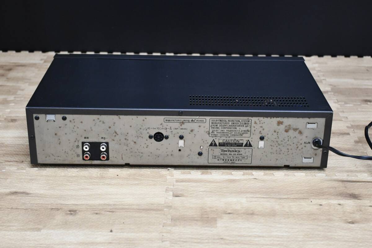 OY4-23【ジャンク品】Technics テクニクス 3ヘッド dbx搭載 カセットデッキ RS-B100｜オーディオ機器・音響機器｜通電のみ・長期保管品の画像8