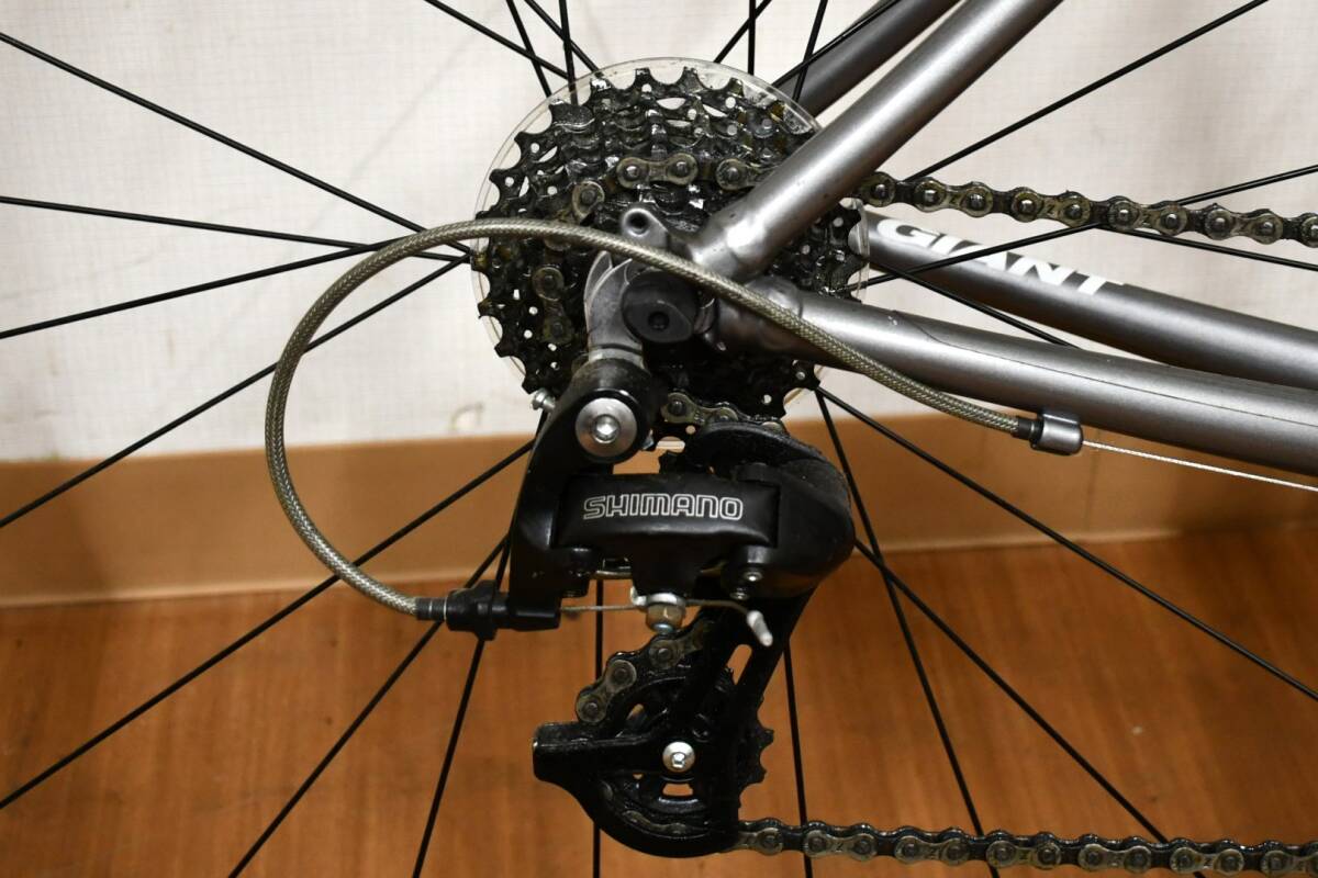 OY4-73【現状品】GIANT OCR3 M 500mm SPINFORCE｜タイヤ：AKSION｜ロードバイク・自転車・サイクリング・トレーニング｜長期保管品の画像8