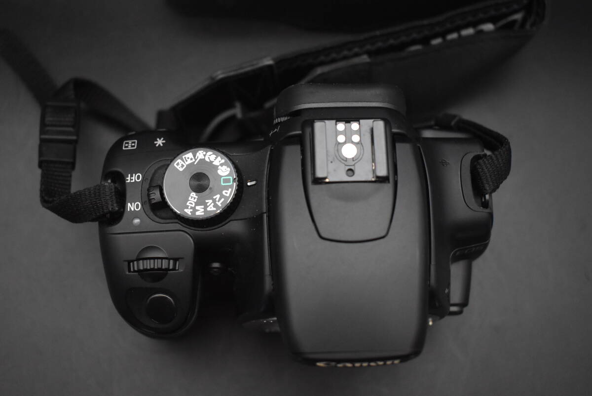 F4-25 Canon キャノン デジタル一眼レフカメラ EOS Kiss Digital X ブラック 動作未確認 本体 カメラケース付き 中古品 保管品の画像4