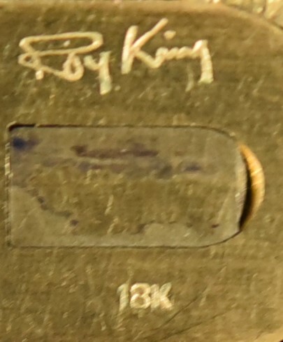 YKK4-11 現状品 Cartier カルティエ RoyKing ロイキング 18K刻印 ライター ガスライター 喫煙グッズ 総重量 約94g 点火未確認の画像7