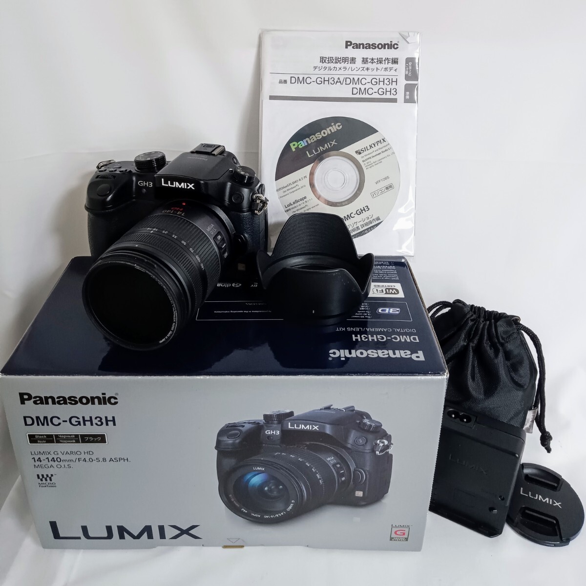 Panasonic パナソニック LUMIX DMC-GH3H 標準ズームレンズキット ミラーレス一眼カメラ　上12_画像1