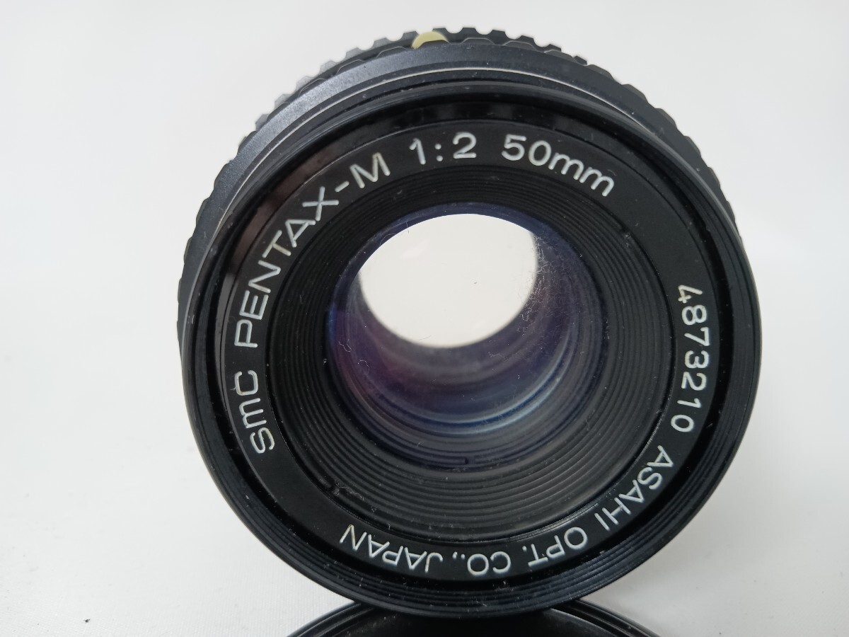 ASAHI PENTAX MV-1 フイルムカメラ SMC PENTAX-M 1:2 50mm M16の画像7