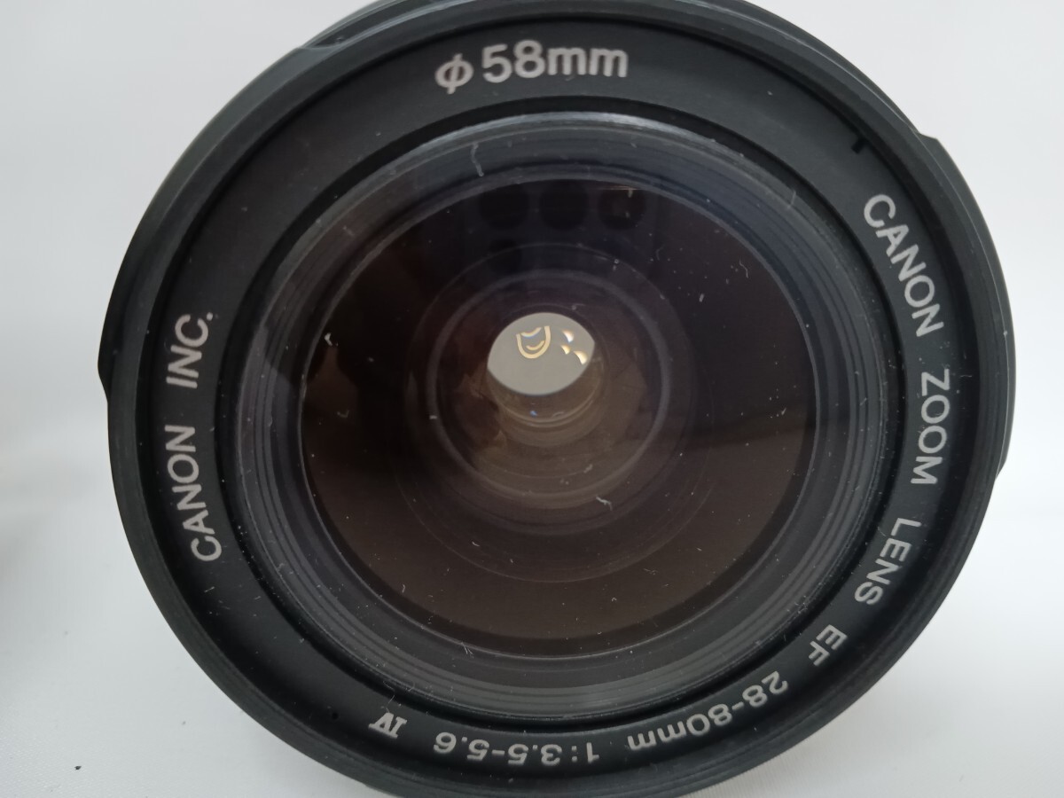 Canon キャノン ZOOM LENS EF 75-300mm 1:4-5.6 II +28-80㎜ 1:3.5-5.6 Ⅳ 2本SET　F7