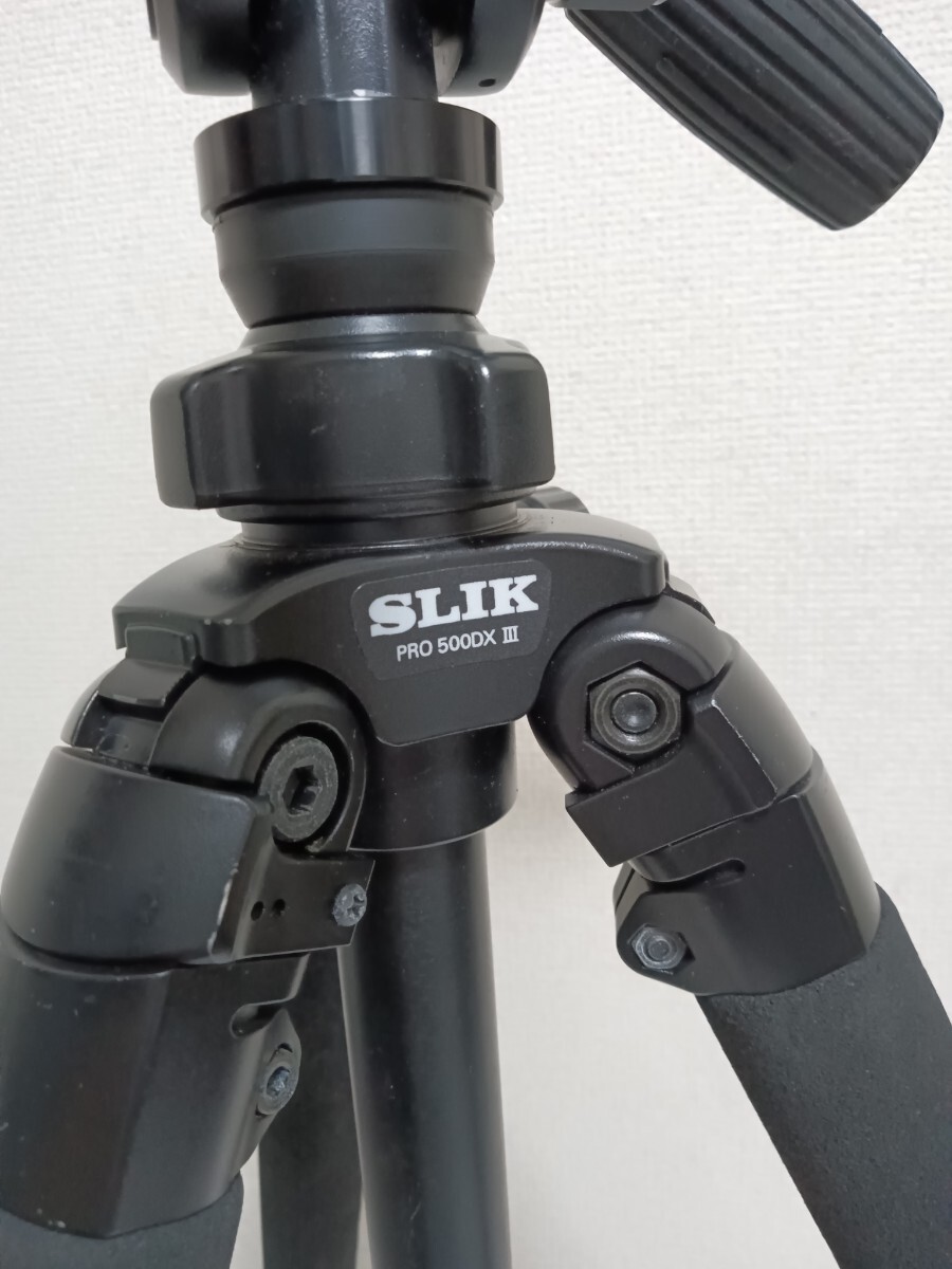 SLIK スリック SH-806 雲台+SLIK PRO 500DX 三脚　M2_画像2