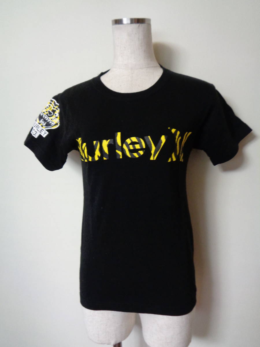  Harley Hurley Hanshin футболка короткий рукав Tiger s tops cut and sewn черный девушки M размер Osaka ограничение 