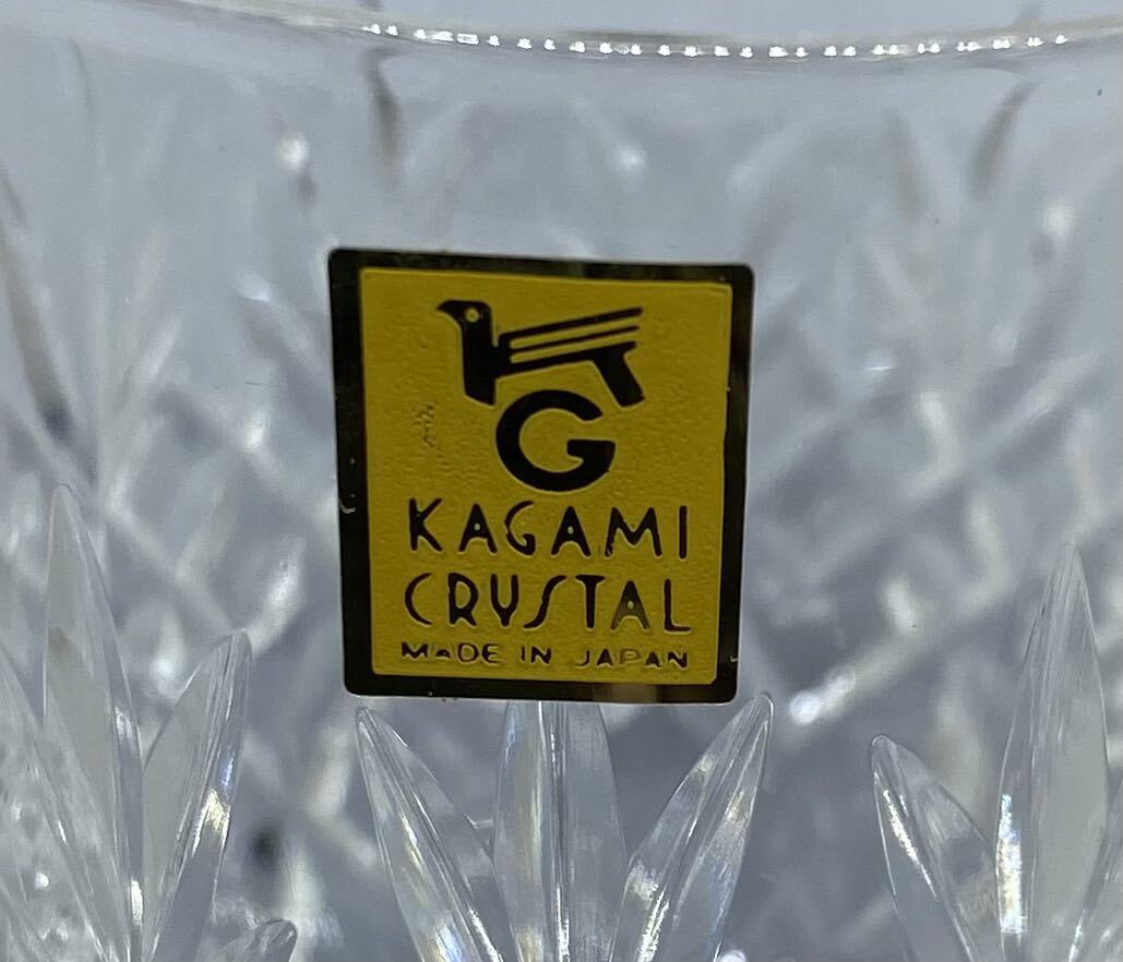 【未使用】未使用 KAGAMI CRYSTAL ペアワイングラスセット KPS4003-776_画像3