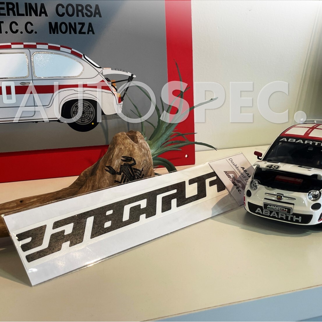 ABARTH　ダッシュボード デカール　500 595 695　ステッカー　右ハンドル　マットブラック 黒　RH　アバルト　全国一律送料_画像2