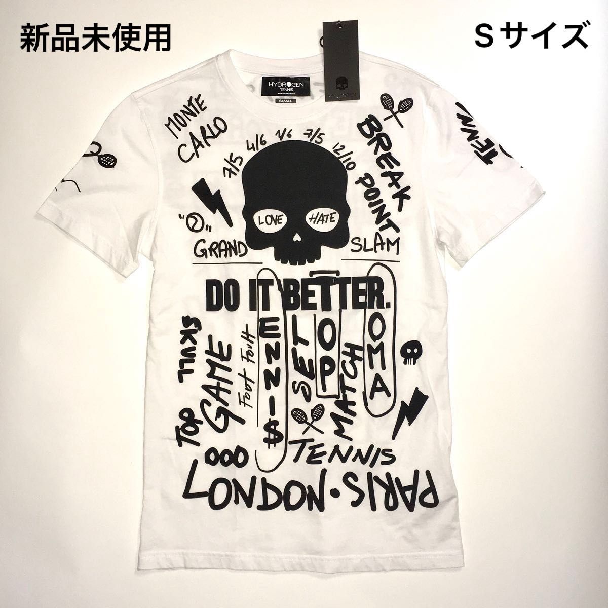 Hydrogen(Sサイズ)ハイドロゲン テニスTシャツ 新品未使用タグ Hydrogen(Sサイズ)ハイドロゲン テニスTシャツ 新品未使用タグ