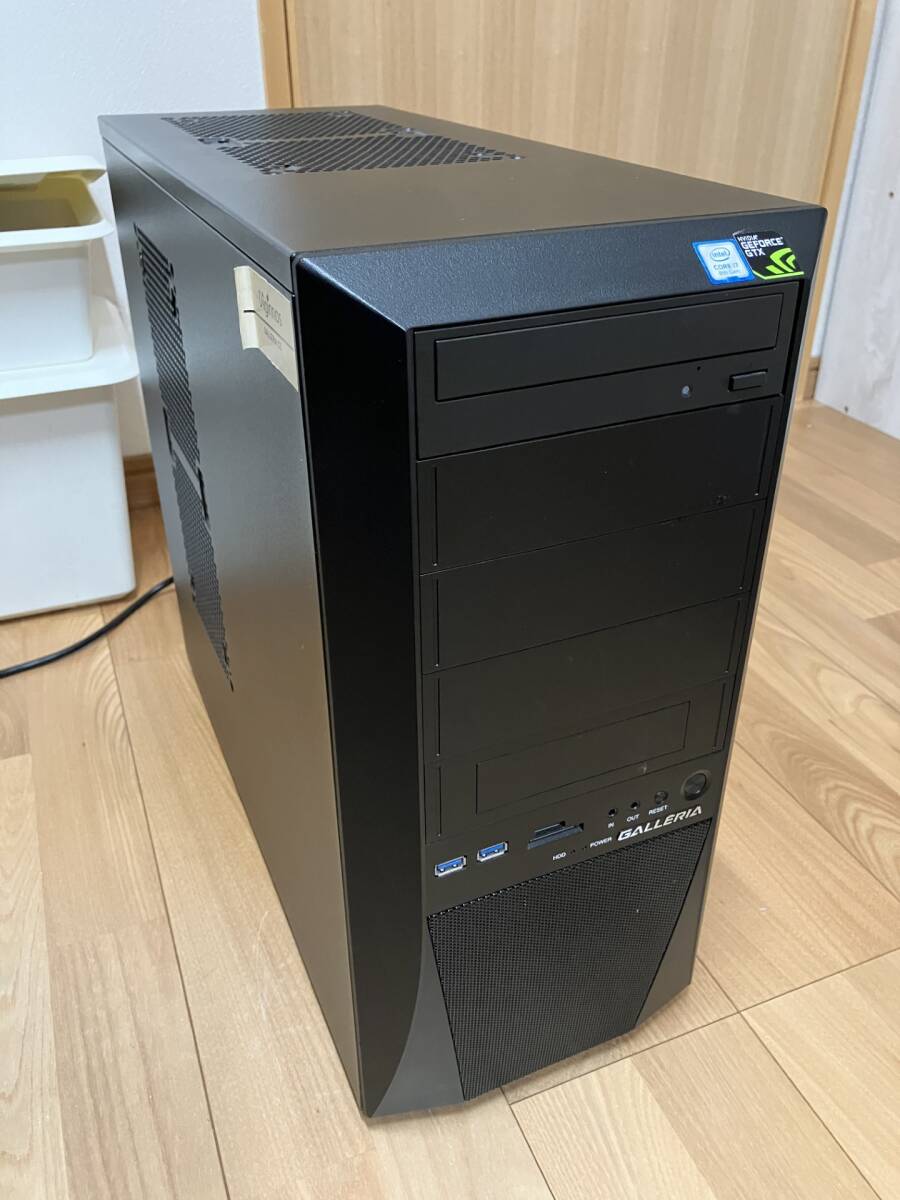 GALLERIA ZZ GTX1080Ti i7-8700K 16GB SSD525GB HDD3.0TB Win11 Home 64bit ゲーミング デスクトップ パソコン PC 中古の画像1