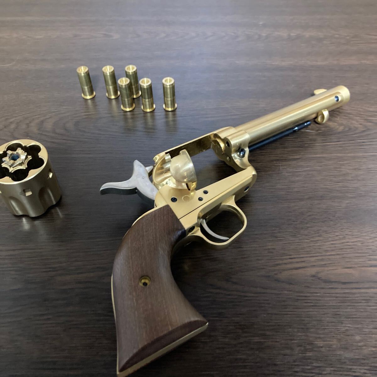 マルシン 金属製モデルガン コルト SAA アーティラリー 木製グリップ SMG リボルバー マグナム 金属モデルガン COLT の画像8