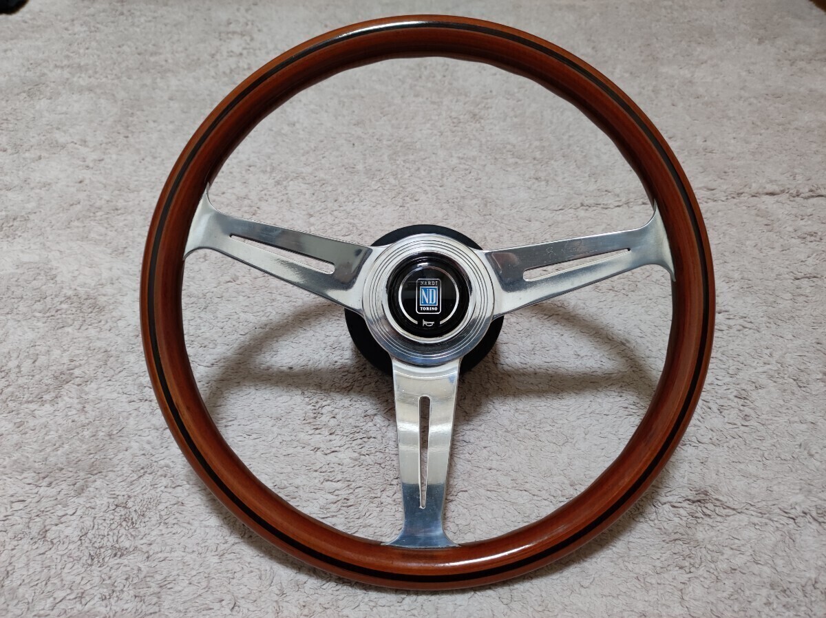 【送料込み】NARDI CLASSIC WOOD ナルディ クラシック ウッドステアリング ホーンボタン ボス スペーサー付きの画像2