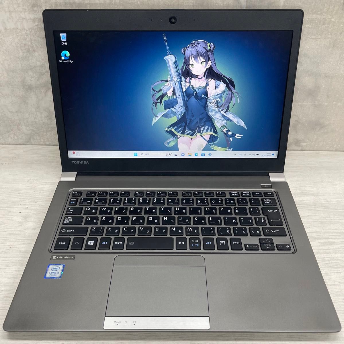 東芝 Dynabook T63/J Windows 11 Pro 7世代 Core i3-7100U 8GB SSD256GB 