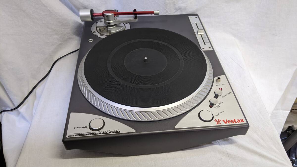 【動作品】VESTAX アナログプレーヤー PDX-a2S カートリッジレス_画像1