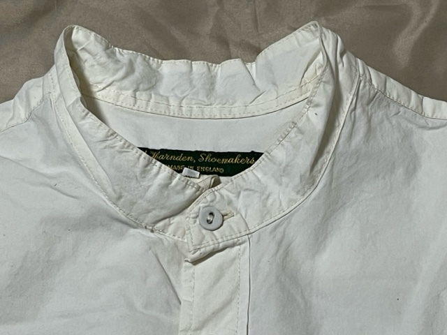希少初期!PAUL HARNDEN ポールハーデンスタンドカラーシャツ!くるみボタン・ボックス型!サイズS（日本のM～L相当）の画像3