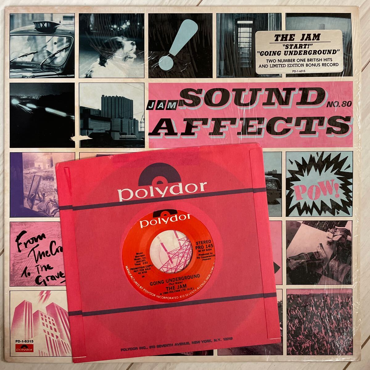 【限定7インチ付き!!/ステッカー残/美盤/US盤】The Jam / Sound Affects Polydor PD-1-6315_画像1