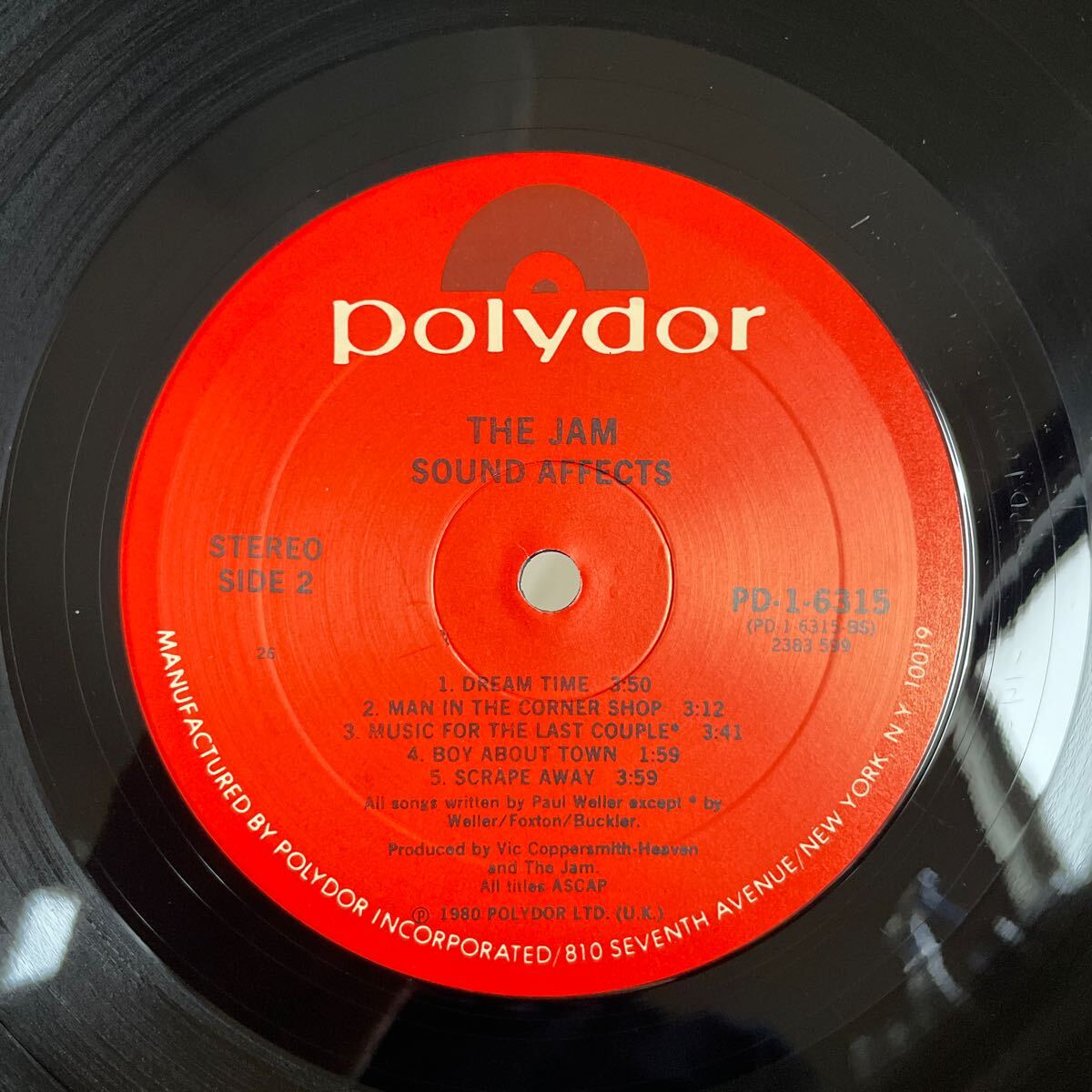 【限定7インチ付き!!/ステッカー残/美盤/US盤】The Jam / Sound Affects Polydor PD-1-6315_画像6
