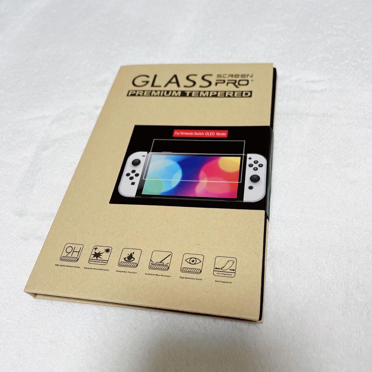 シリコンケース 任天堂スイッチ対応 OLEDモデル フィルム カバー 赤 レッド Nintendo Switch