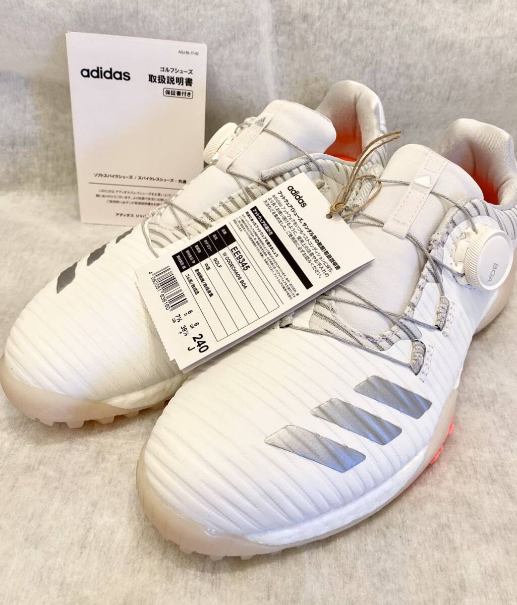 未使用 adidas ゴルフシューズ レディース 24cm ゴルフ アディダス