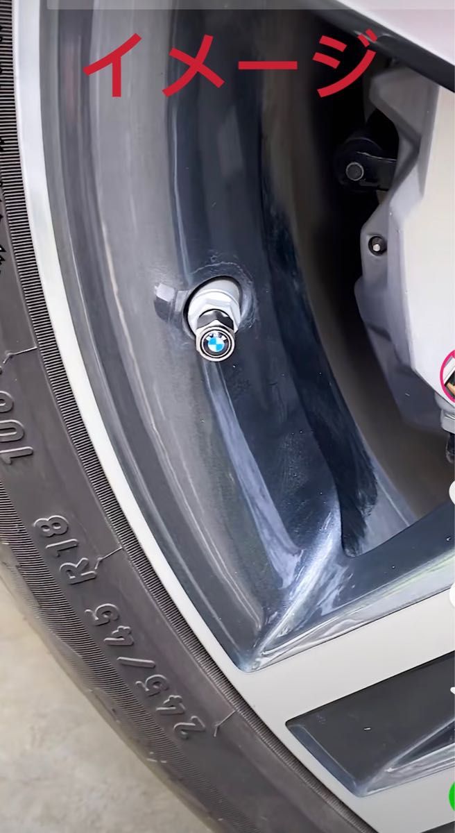 BMW Mのロゴマーク入り 高級エアバルブキャップ　 タイヤバルブ　ホイール タイヤ　　　　　　　　4個セット　真鍮製