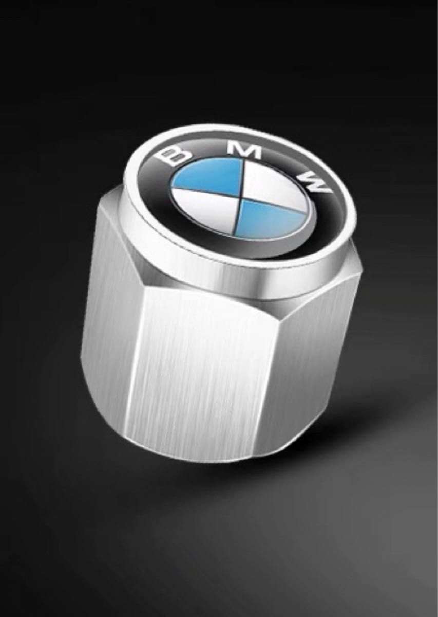 BMWのロゴマーク入り 高級エアバルブキャップ　 タイヤバルブ　ホイール タイヤ　　　　　　　　4個セット　真鍮製