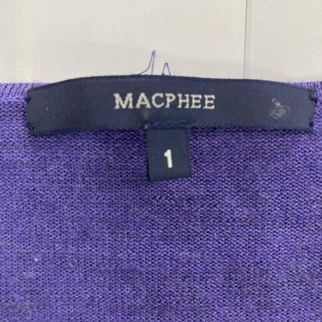 【送料無料】MACPHEE マカフィー ニット セーター 長袖 ウール100%